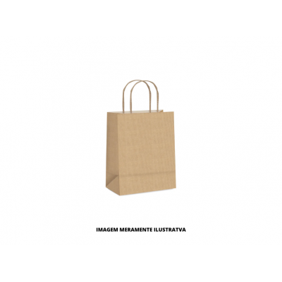 SACOLA PAPEL - CROMUS - 43X38X20 EMB ECO KRAFT EXG